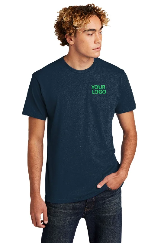 Sports Yoga Style Next Level Unisex CVC Customized T-Shirts, Midnight Navy