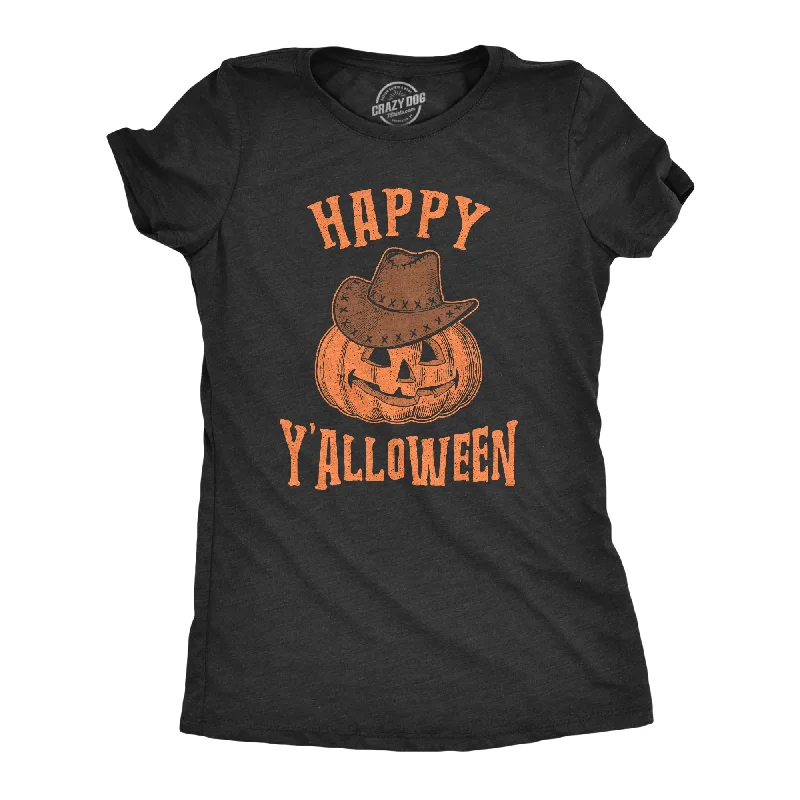 Simple And Comfortable Happy Y'alloween Women's T Shirt