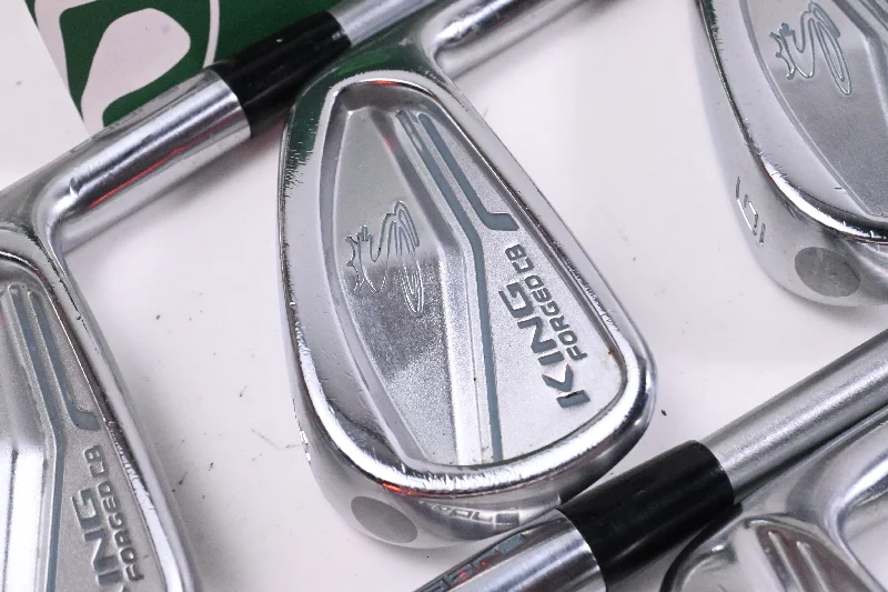 Short skirt design Cobra King Forged CB/MB Silver Irons / 4-PW+GW / Regular Flex KBS Tour C-Taper Short skirt design Cobra King Forged CB/MB Silver Irons / 4-PW+GW / Regular Flex KBS Tour C-Taper