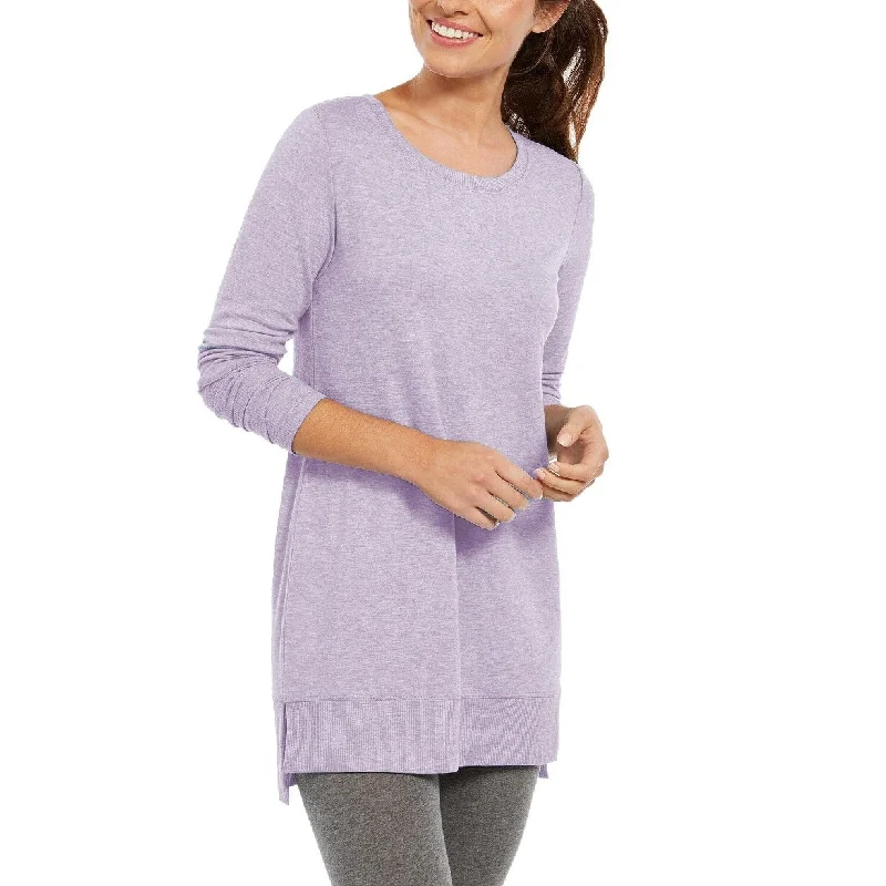 Free And Comfortable Ideology Women's Long Sleeve Tunic Lilac Size Small