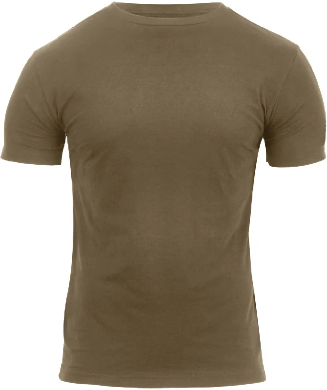 Personalized Series Coyote Brown - Athletic Fit Solid Color Military T-Shirt