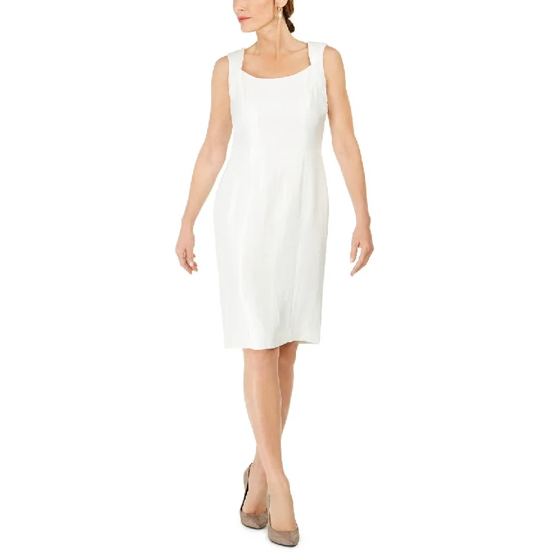 Multifunctional Style Kasper Women's Square-Neck Sheath Dress Natural Size 18