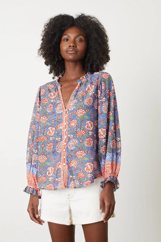 Boutique style MARCELLA PRINTED BOHO TOP