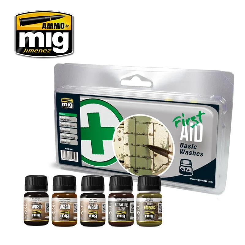 Trendy Comfort Ammo by Mig Basic Washes (First Aid)