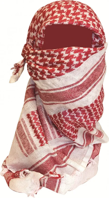 Celebrity Style Web-tex Military Army Shemagh in red and white