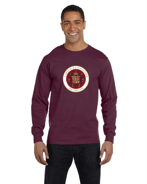 Exquisite Embroidery CLC Cadillac LaSalle Club Long sleeve T-shirt