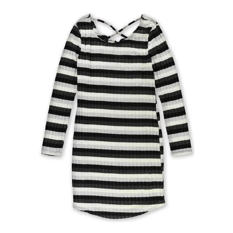 Classic Items No Comment Womens Striped Bodycon Dress