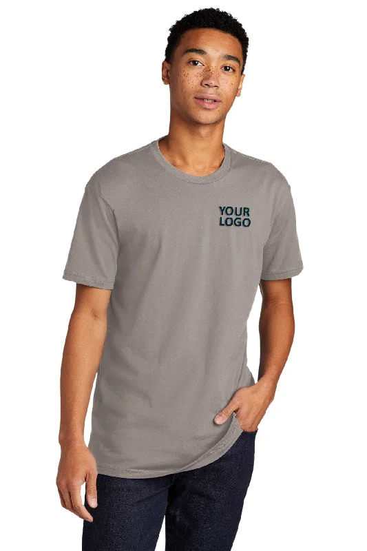 Minimal Style Next Level Unisex Cotton Custom Tee's, Light Gray