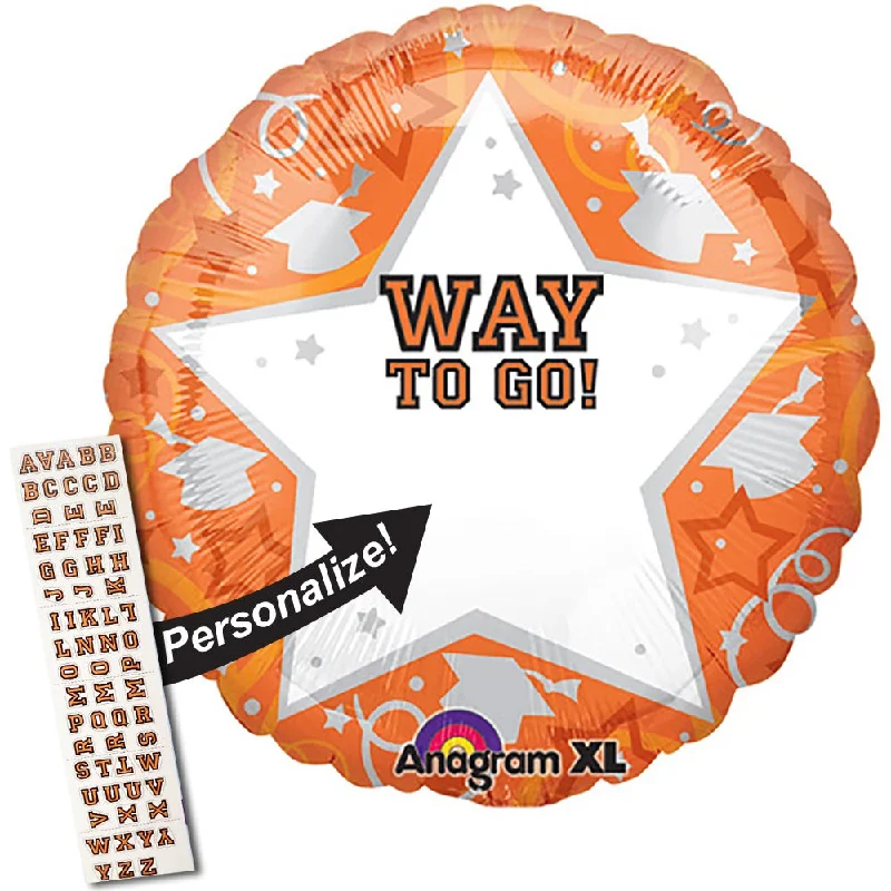 Wandering freely 22 inch WAY TO GO - ORANGE
