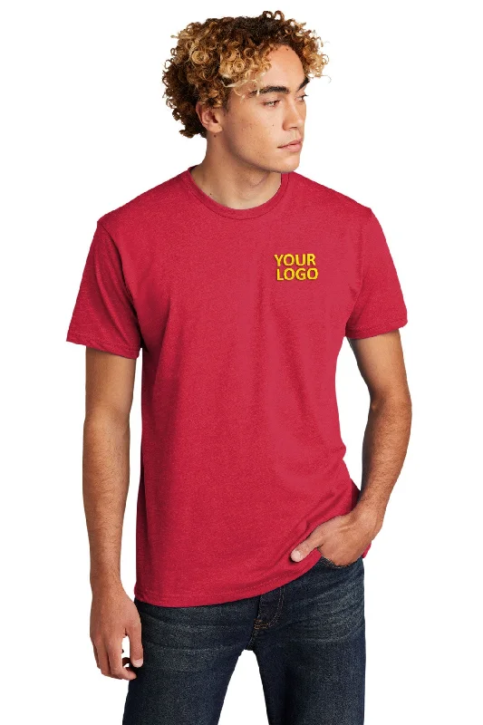 Street Casual Style Next Level Unisex CVC Customized T-Shirts, Red