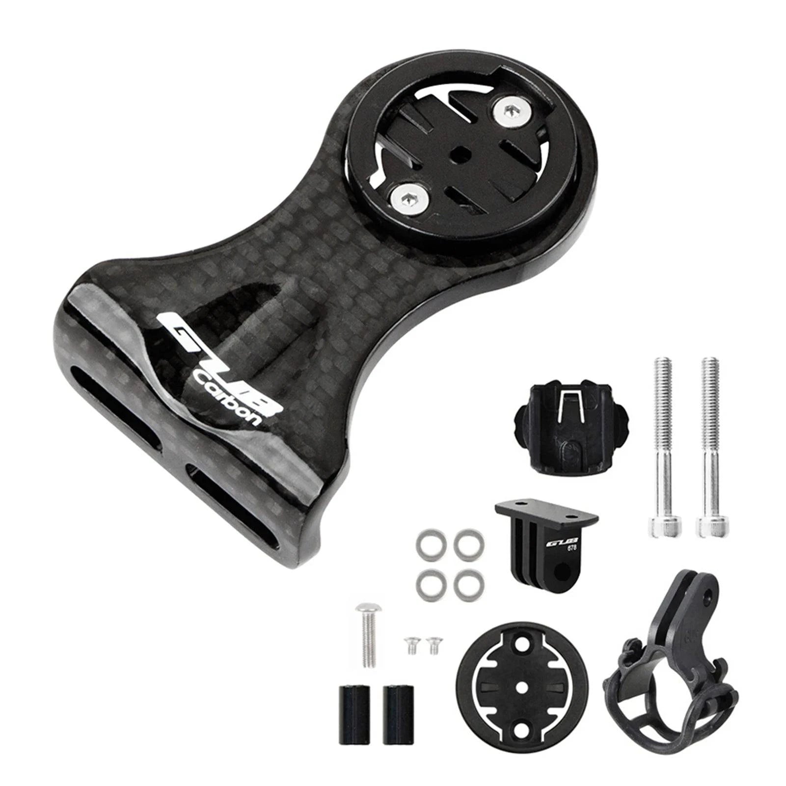 Simple Matching Cycling Bike Computer Mount Holder Out Front Carbon Fiber Speedometer Holder for Garmin/Bryton/Cateye with Flashlight Holder Simple Matching Cycling Bike Computer Mount Holder Out Front Carbon Fiber Speedometer Holder for Garmin/Bryton/Cateye with Flashlight Holder