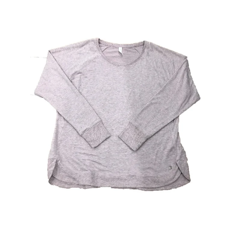 Classic Items Ideology Women's Tulip-Hem Top Lilac Size 2 Extra Large - XX-Large