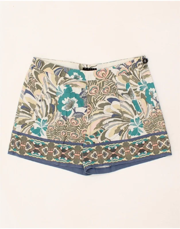 Fresh And Fashionable SISLEY Womens Casual Shorts W30 Medium Multicoloured Floral