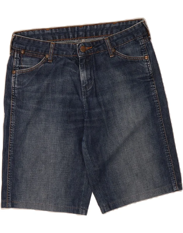 Fresh And Natural WRANGLER Womens Denim Shorts W28 Medium Navy Blue Cotton