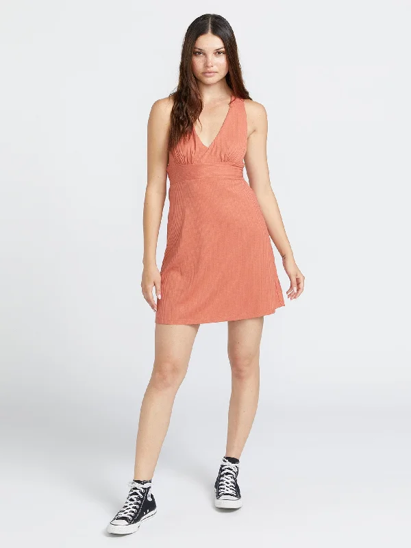 Unique Design Island Bopper Dress - Rosewood