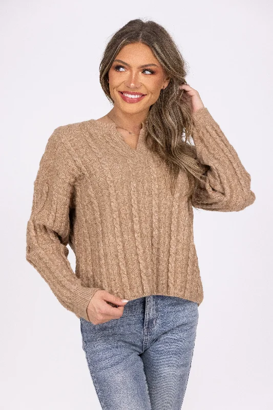 Modernism Your Classic Women's V-Neck Knit Sweater