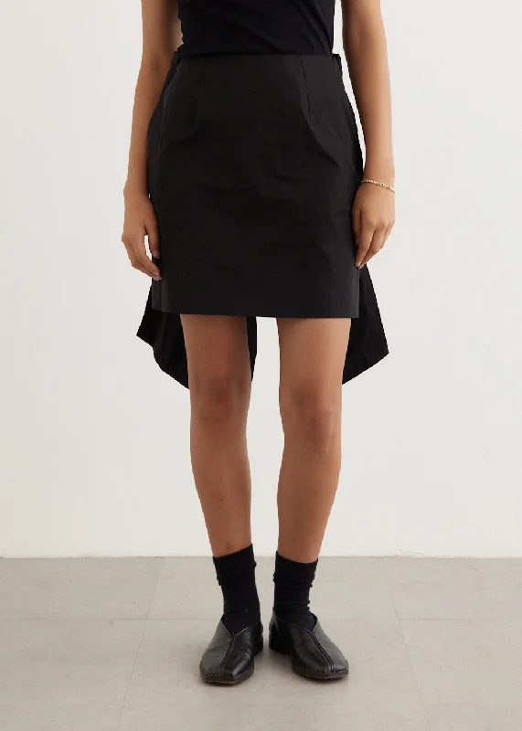 Luxury Style Back Bow Mini Skirt