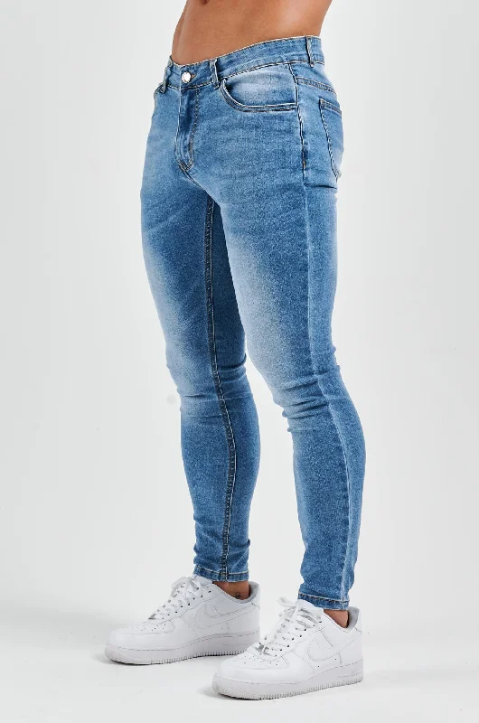 Easy Style SKINNY FIT JEANS - LIGHT BLUE WASH