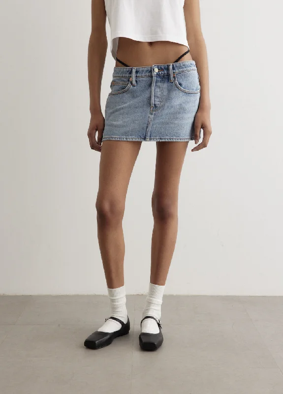 Comfortable down Diamante Charm Mini Skirt