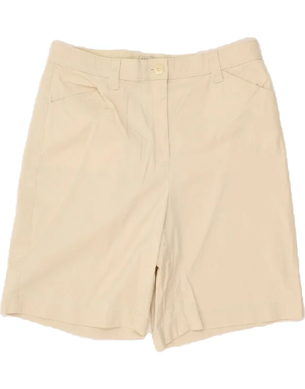 High-end Customization L.L.BEAN Womens Classic Fit Casual Shorts US 16 2XL W38 Beige Cotton