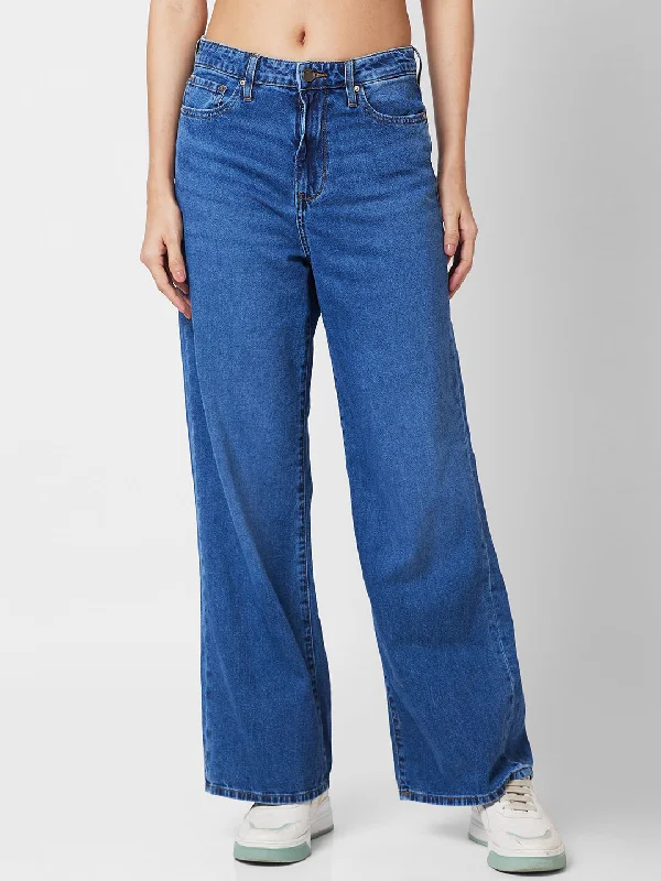 Trendy Casuals Spykar Women High-Rise Light Fade Stretchable Jeans