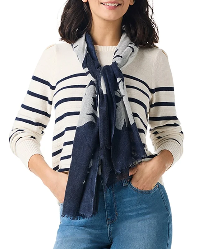 Loose Fit NIC+ZOE Stripe Cashmere-Blend Sweater