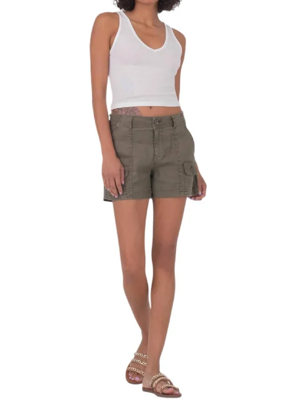 Cool Breeze At Night Flynn Cargo Short In Aloe