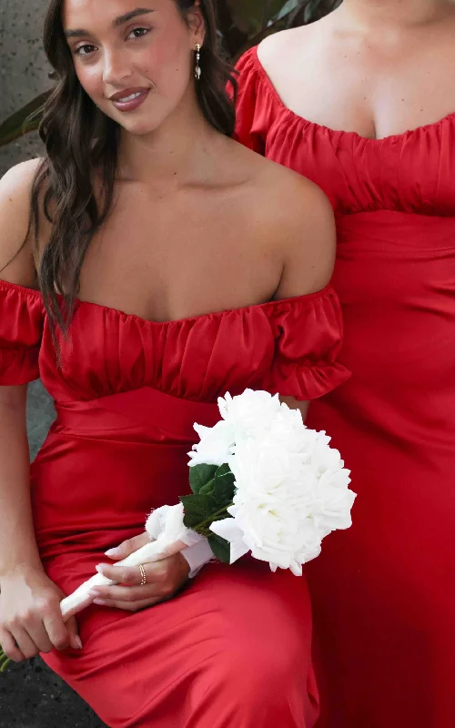 Elegant Series Jolene Maxi Dress - Red