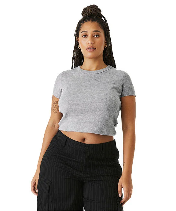 Nightclub Style 1010BE - Bella + Canvas Ladies Micro Ribbed Baby Tee | Athletic Heather Nightclub Style 1010BE - Bella + Canvas Ladies Micro Ribbed Baby Tee | Athletic Heather
