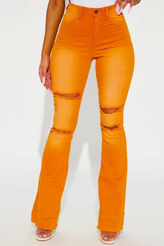 Personalized Wear Ripped Rebel Flare Ombré Jeans