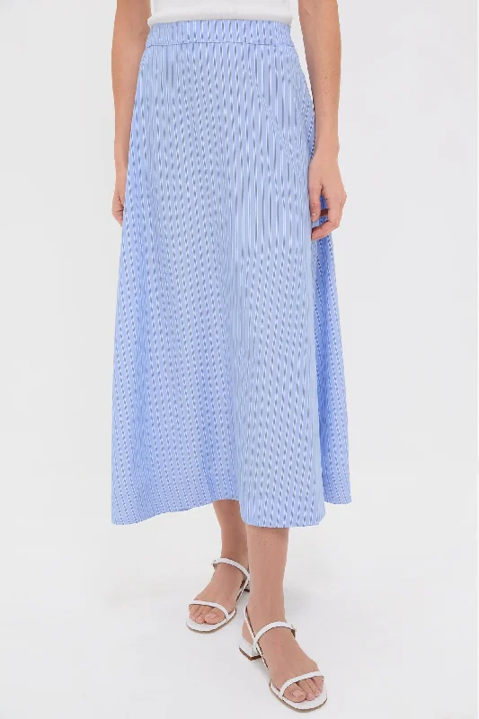 Sports And Leisure Cornflower Blue Stripe Evelyn Skirt