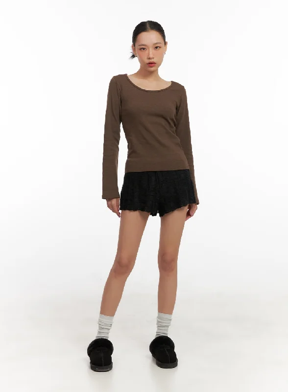 Sports Style Lace Bloom Shorts CD410