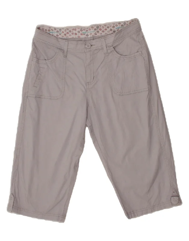 Printed pattern LEE Womens Bermuda Shorts US 10 Large W30  Grey Cotton