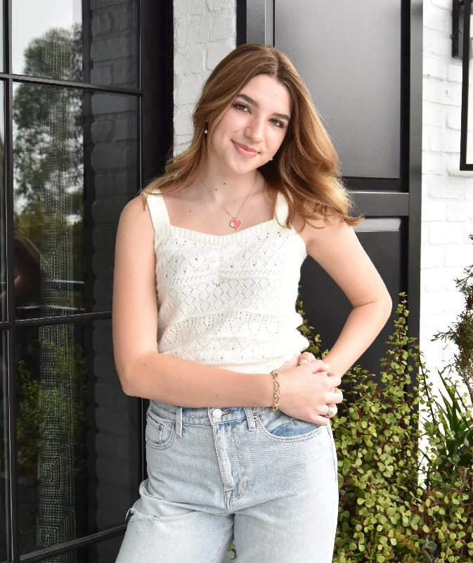 Boutique display 8apart Women Charlotte Ivory Sweater Tank