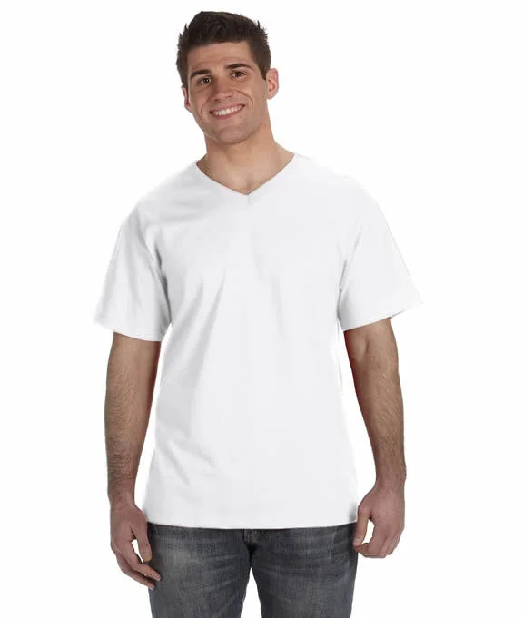 Fashion Trend 39VR - Fruit of the Loom Mens 100% Heavy Cotton HD® V-Neck T-Shirt | White Fashion Trend 39VR - Fruit of the Loom Mens 100% Heavy Cotton HD® V-Neck T-Shirt | White
