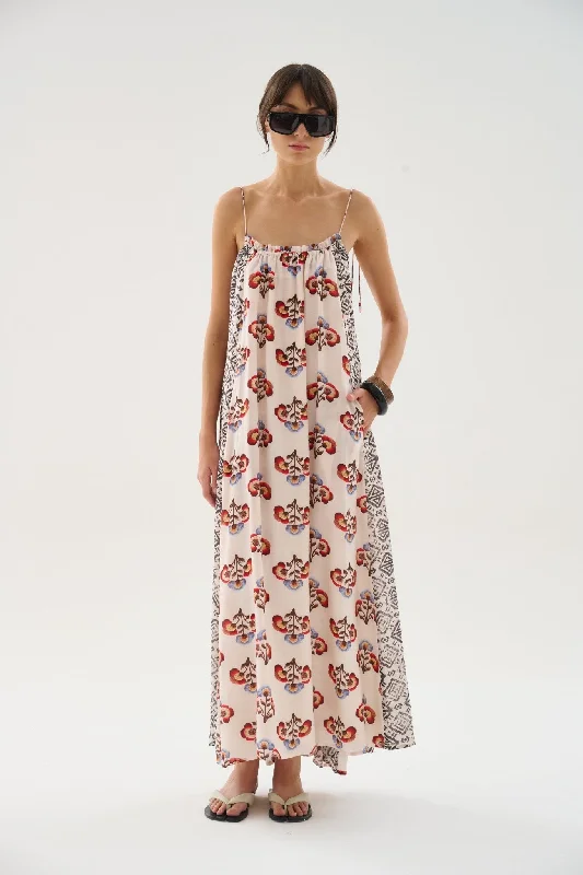 High-waisted pants style Caballito Calendula Midi Dress