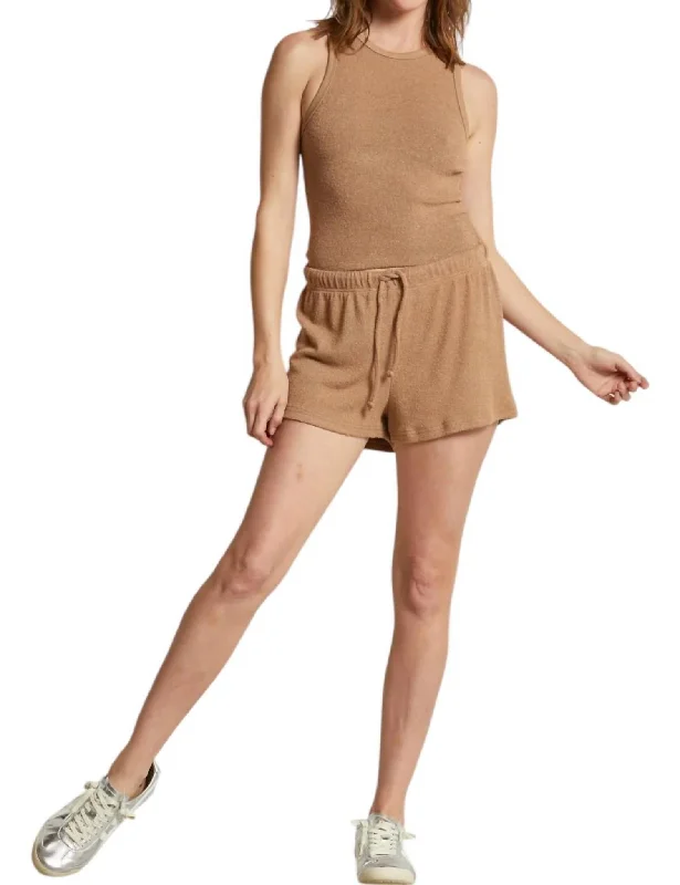 High-quality fabrics Clapton Boucle Sweatshorts In Walnut