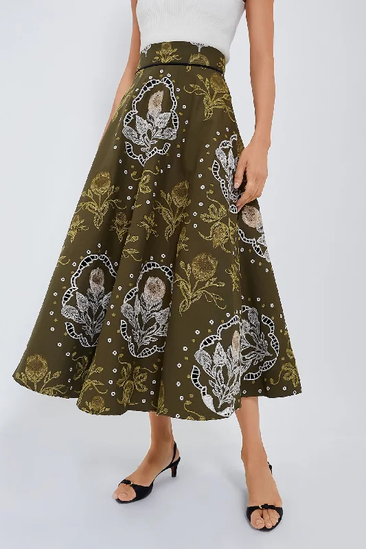 Letter embroidery Relato Bergamota Skirt