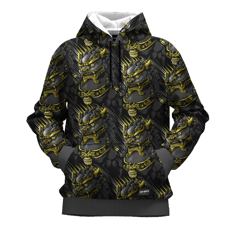 Sports High Waist Style Golden Dragon Hoodie