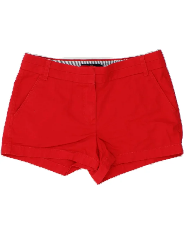 Fashionable Items J. CREW Womens Chino Shorts US 8 Medium W32  Red Cotton