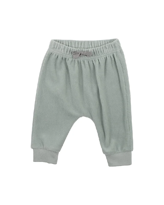 Body Design Bebe Atlas Velour Pants - Sage (Size 000-2)