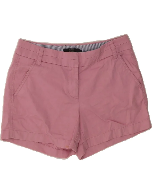Short Design J. CREW Womens Chino Shorts US 4 Small W32 Pink Cotton
