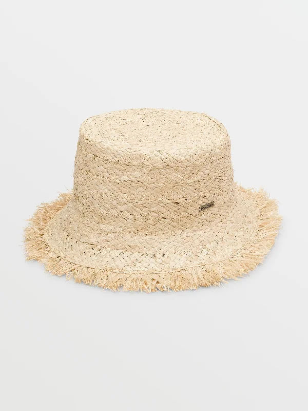 Sports suit style Sunny Bucket Straw Hat - Natural
