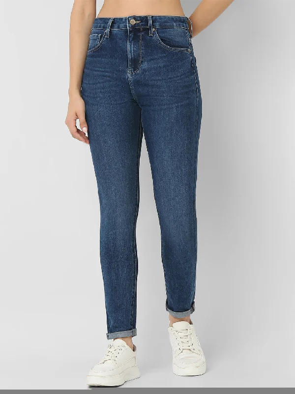Versatile Items Spykar Mid Blue High Rise Jeans For Women