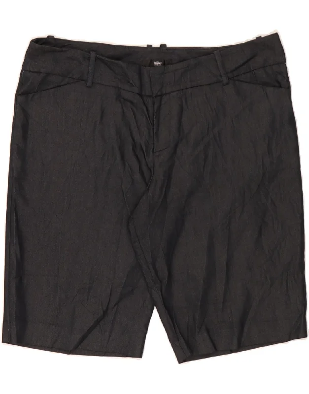 Lazy Home MOSSIMO Womens High Waist Casual Shorts US 16 2XL W32  Navy Blue Cotton