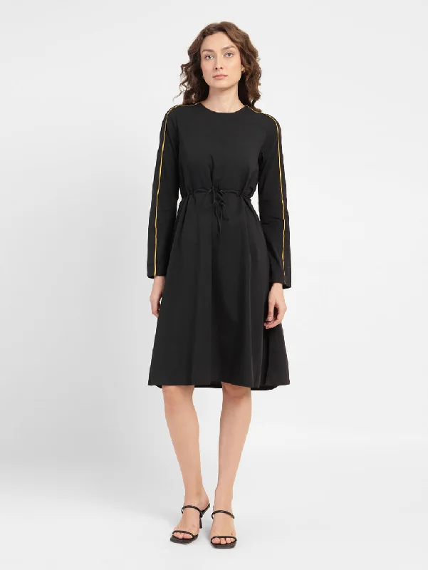 Boutique Recommendation Women's Solid V Neck Dress