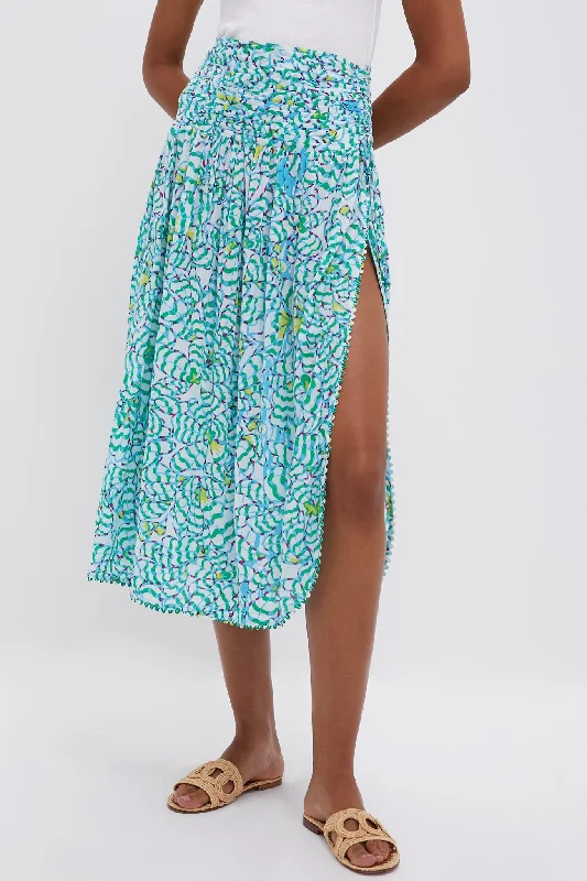 Skirt style Green Wings Flower Carla Long Skirt