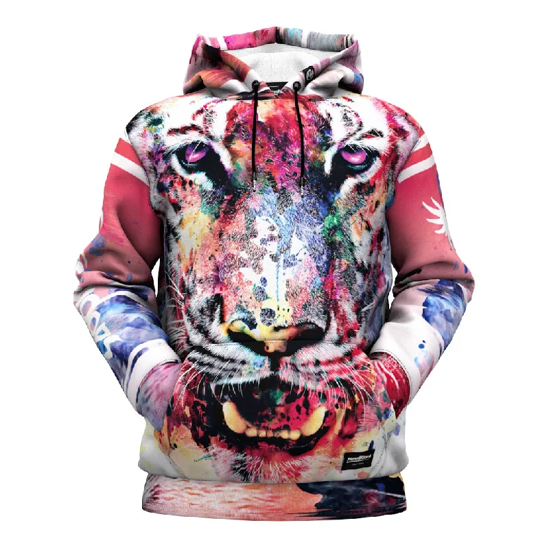 Classic Retro Aquarelle Tiger Hoodie