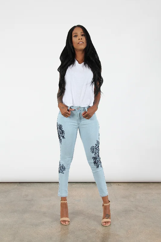 Autumn Selection A Sketch From the Past Embroidered Jeans