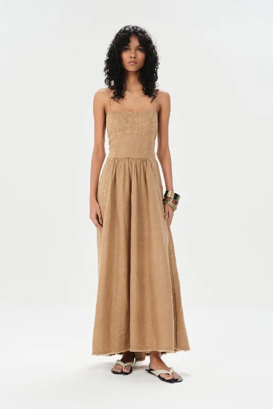 Round neck design Banfield Maive Midi Dress